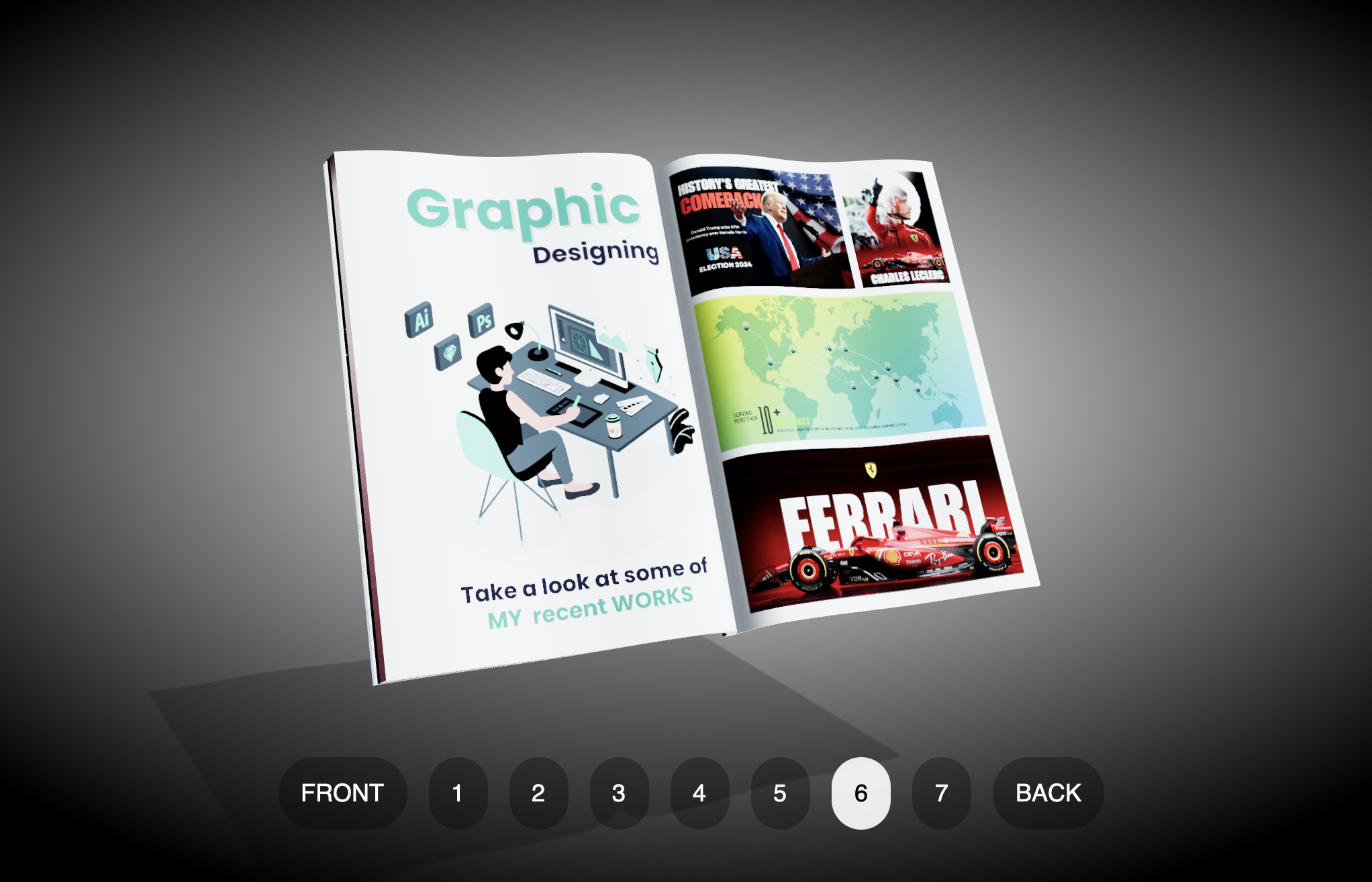 Event website mockup